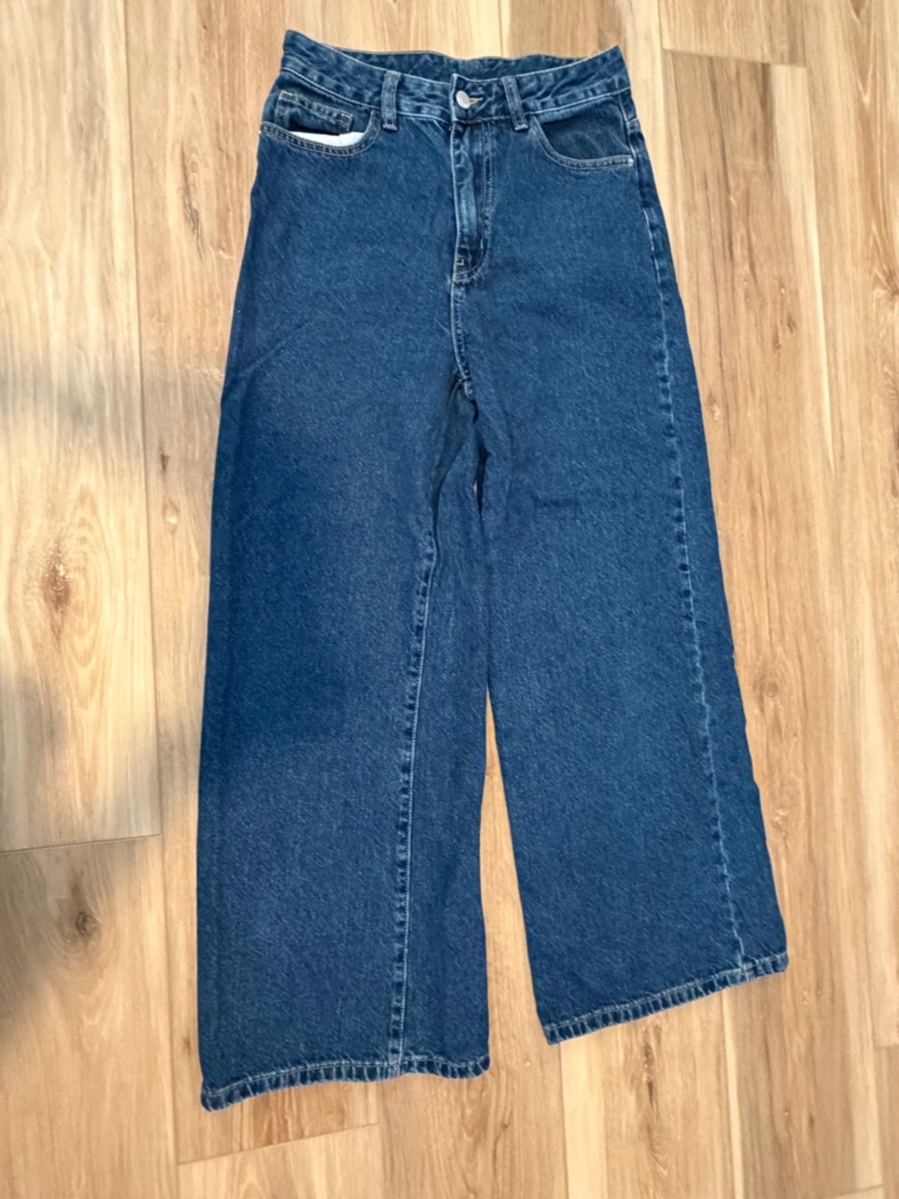 SHEIN Dark Blue Denim Wide Leg Jeans 🍒 - Picture 2 of 4